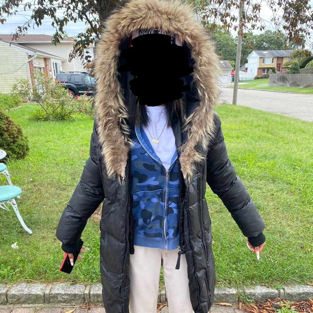 Mackage fur trim coat